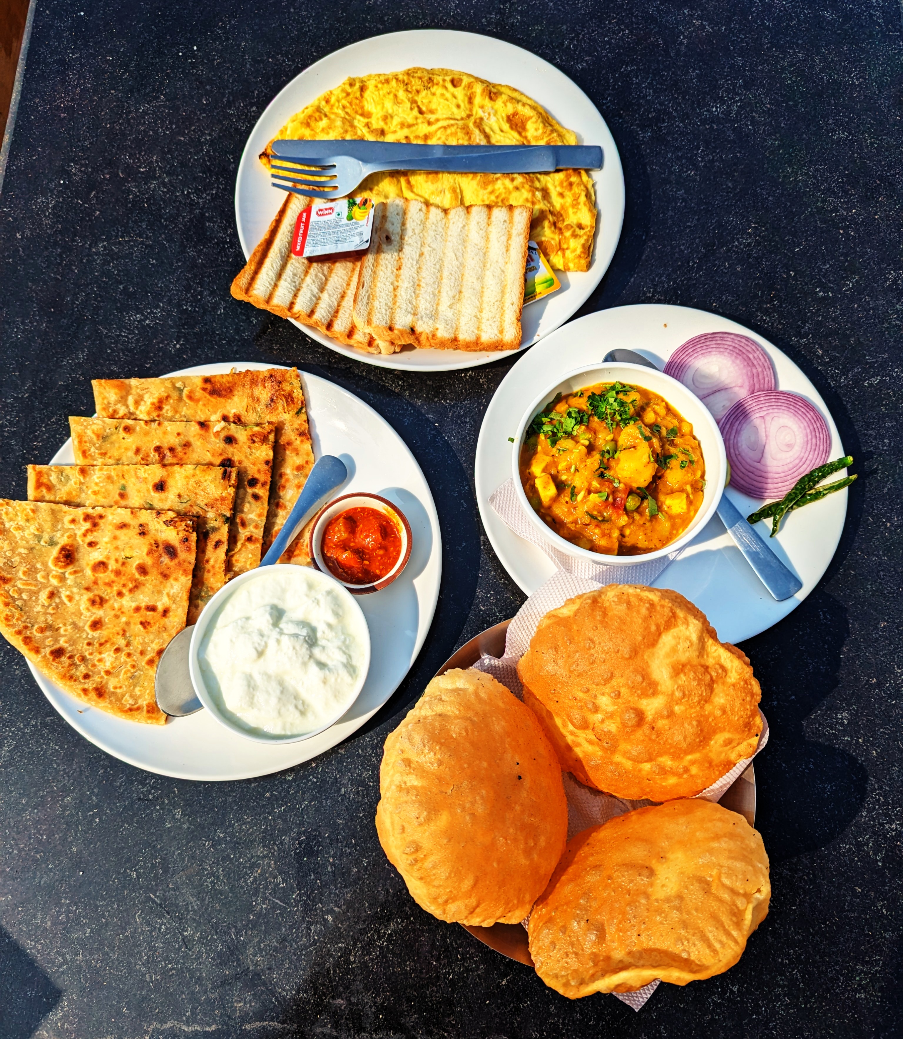 Breakfast at Agonda Serenity Resort, Agonda, South Goa | Clicked by Priyanka